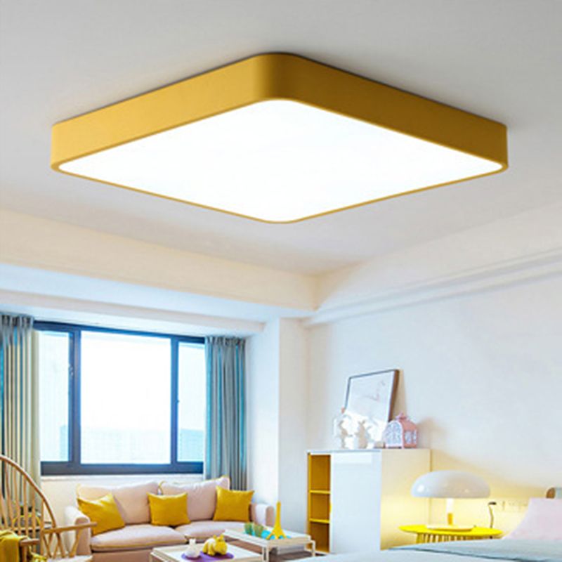 Flush moderne Mont Ceiling Fixture Éclairage Acrylique Montage