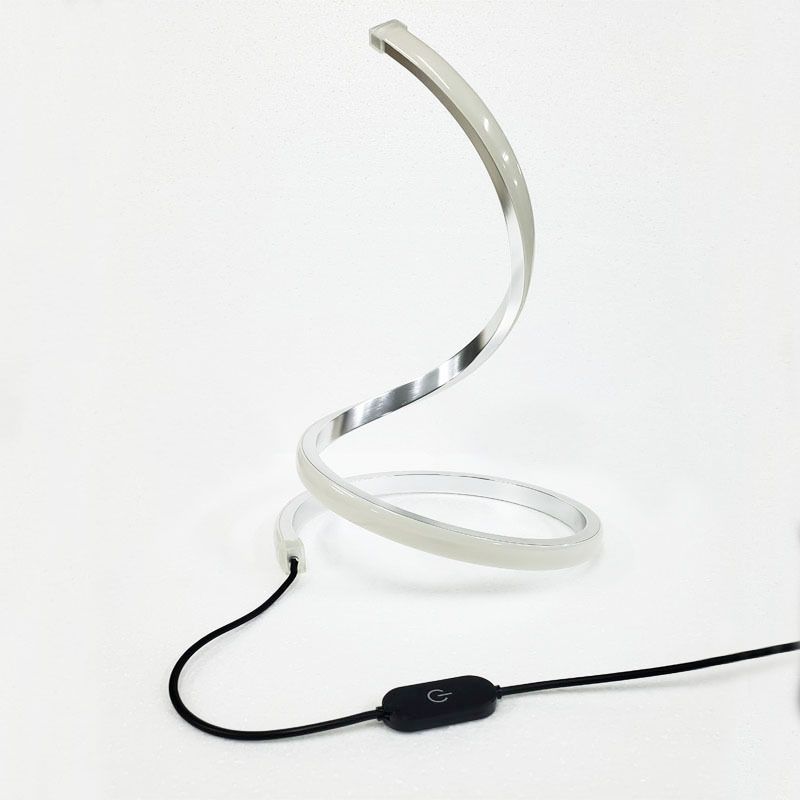 Lampe de table incurvée à 1 lumière