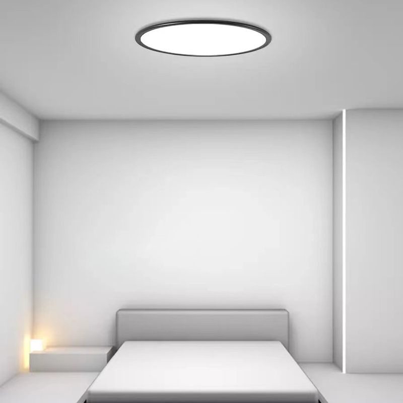 Luminaires encastrés circulaires à 1 lumière à montage en aluminium de style moderne