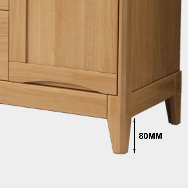 Contemporary Solid Wood Dressers 4 Drawers Storage Chest Dresser