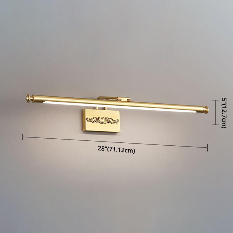 Thin-Line Metal Wall Mounted Lights Modern Wall Lighting Ideas for Bathroom