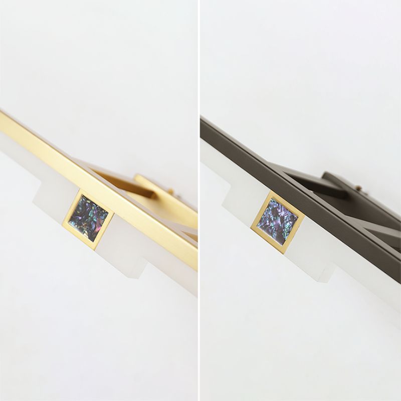 Linear Metal Wall Sconce Modern Style 1-Light Mirror Wall Mount Lighting