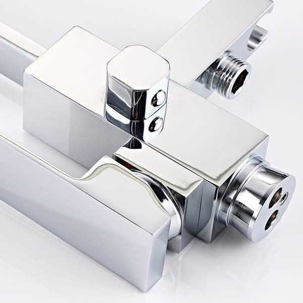 Contemporary Style Freestanding Bathtub Faucet Floor Mounted Freestanding Tub Filler