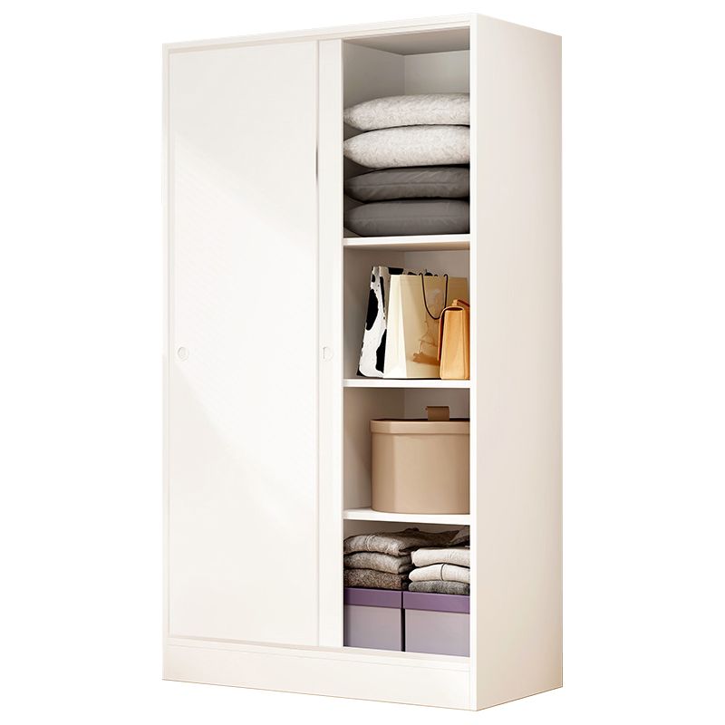 Modern Wardrobe Cabinet With Shelves Engineered Wood Wardrobe Closet