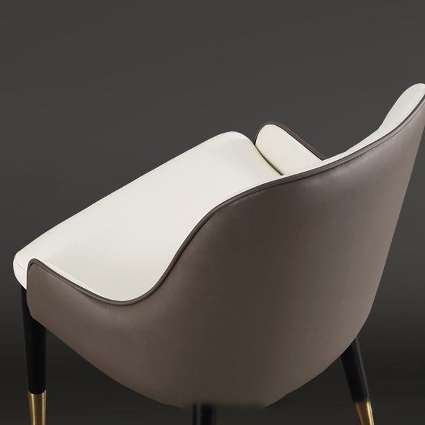 Glam Kitchen Dining Chairs Faux Leather Side Chairs for Kitchen