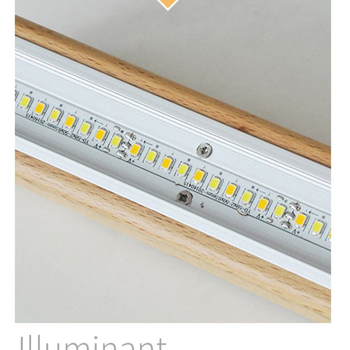 Ash Wood Tubular Hanging Lamp Nordic Style Dining Room LED Island Lighting Ideas