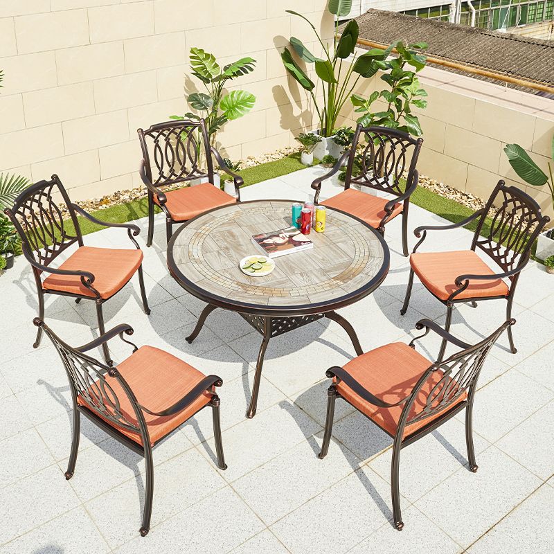 Modern Rust Resistant Patio Table Outdoor Aluminum Patio Table