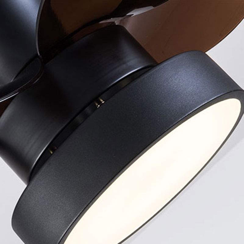 1 Light Ceiling Fan Light Modern Style Metal Ceiling Fan Lighting for Dining Room