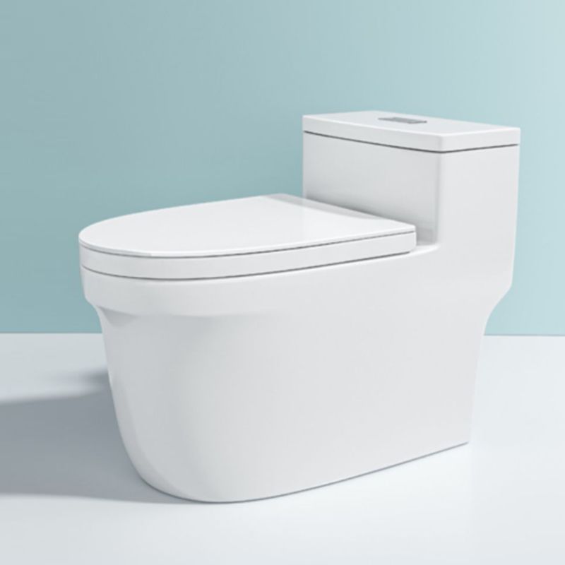 Traditional Ceramic Toilet Floor Mount Urine Toilet with Slow Close Seat for Washroom