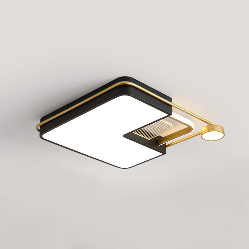 DEL Flush Mount Ceiling Light Fixtures with Iron Art for Living Room Restaurant