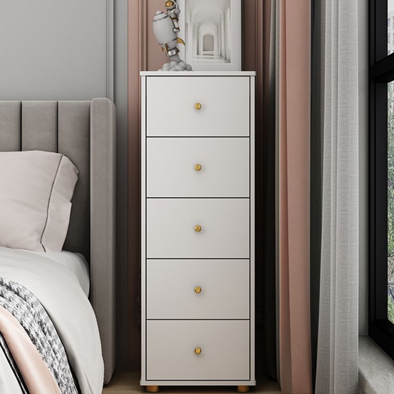 Modern Rectangle Side Cabinet Wood Knobs Storage Cabinet with Drawer