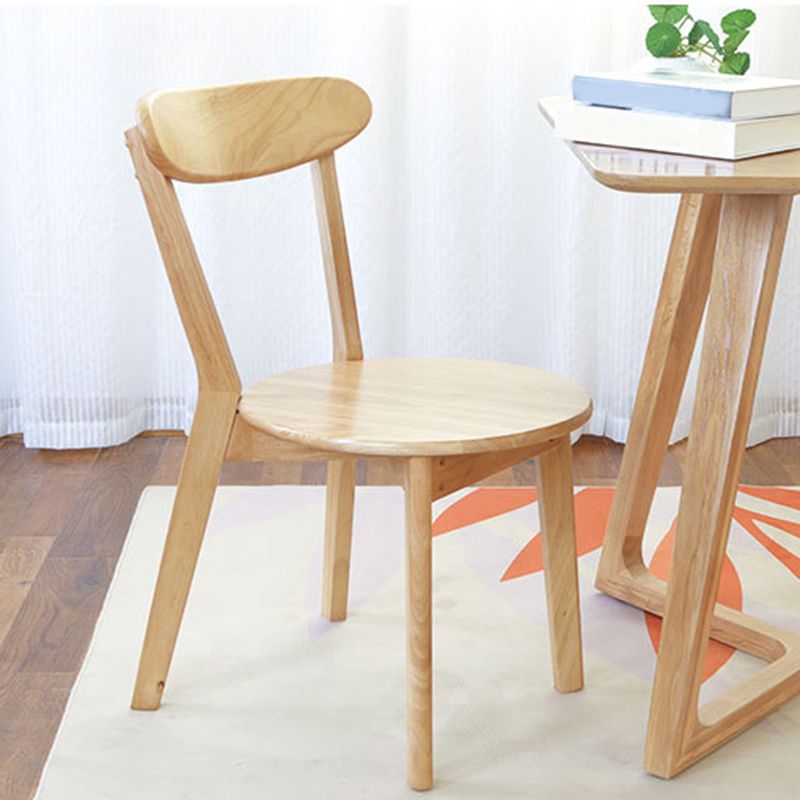 Traditional Kitchen Dining Chairs Wood Armless Dining Chairs
