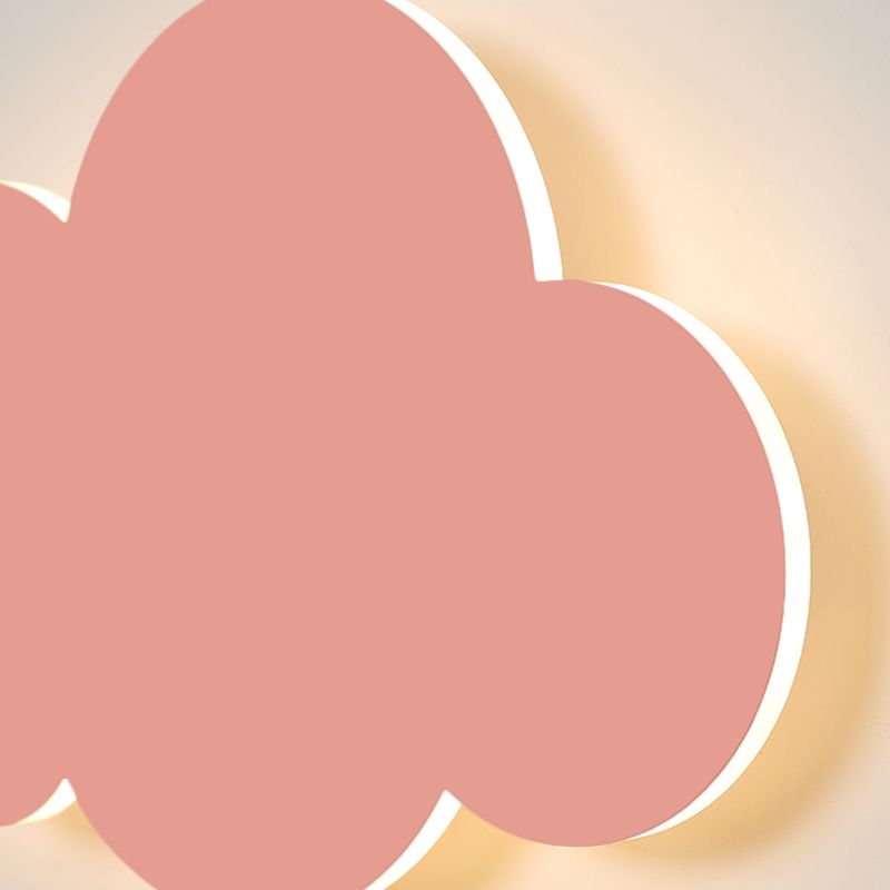 Modern Style Cloud Wall Mounted Lamps Metal 1 Light Wall Lamps