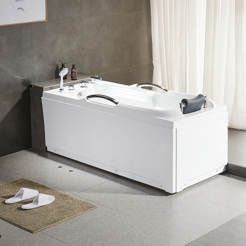 Modern with Faucet Bathtub Bathroom Soaking Rectangular Bath Tub