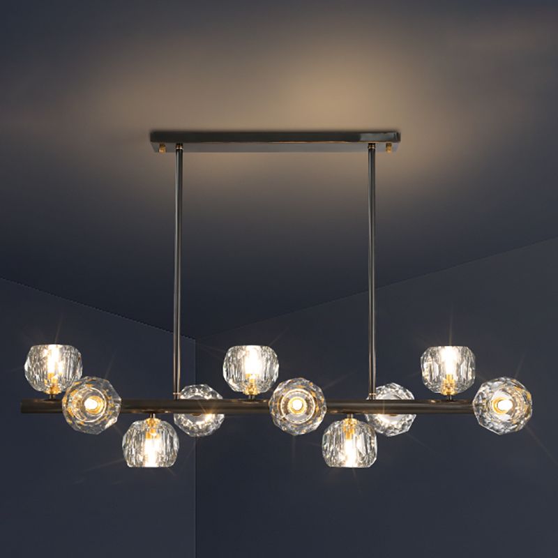 Nordic Dining Island Light Kitchen Crystal Ceiling Hanging Light Fixture