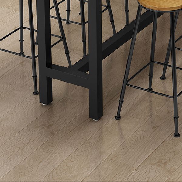 1/2/9 Pieces Industrial Pub Table Set Rectangle Bar Table and Armless Bar Stools