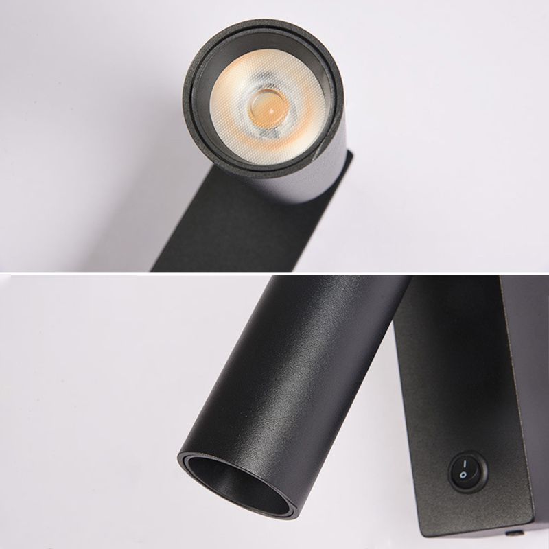 Modern Style Adjustable Wall Sconce Light with Acrylic Shade for Bedroom