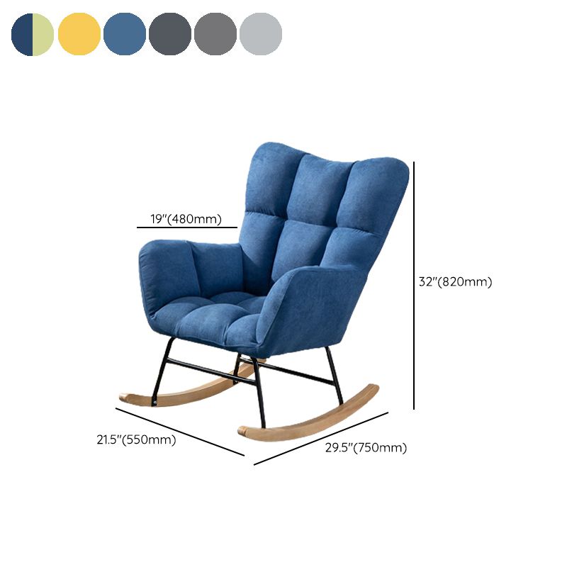 Contemporary Nursery Sofa Rocking Chair Indoor Living Room Rocking Chair with Ottoman