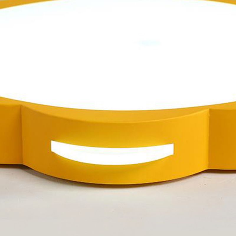 Bedroom Ceiling Lighting LED, Macaron Flush Mount Light with Acrylic Floral Shade for Girls