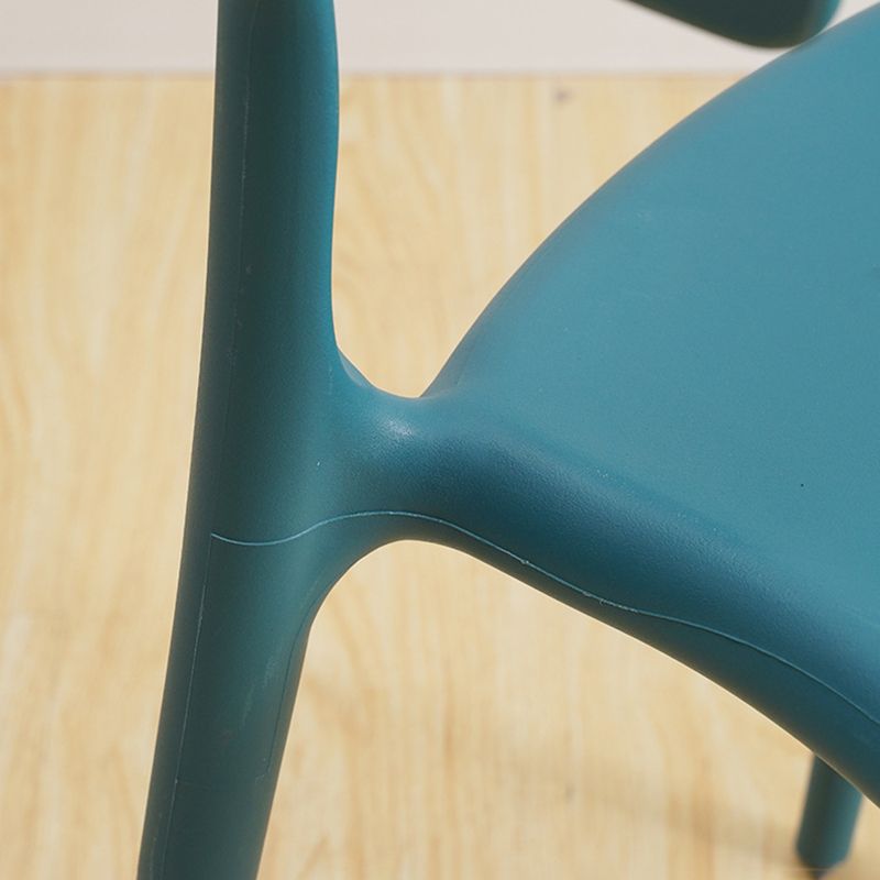 Glam Indoor-Outdoor Chair Stacking Dining Armless Side Chair