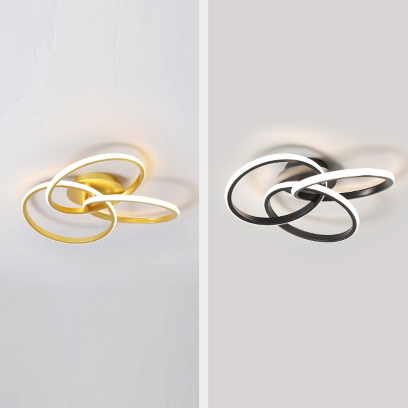 Metal Twist Semi-inbouw plafondlamp Minimalisme Slaapkamer Inbouwverlichtingsarmaturen