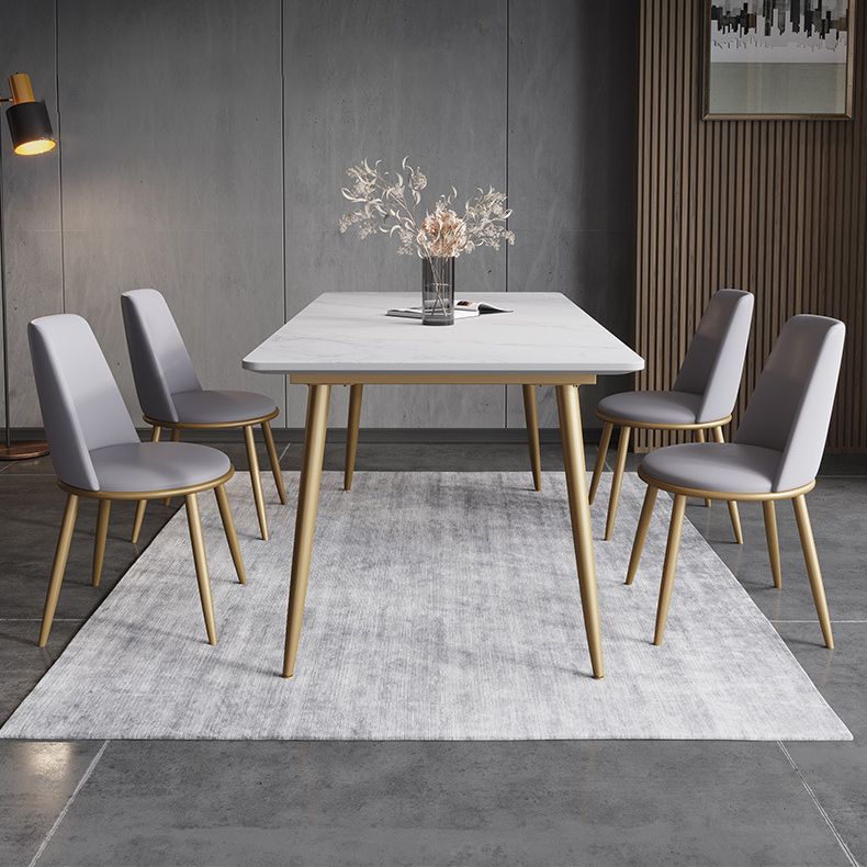 Glam Style Sintered Stone Dining Set 1/2/5/7 Pieces Dining Set for Dining Areas