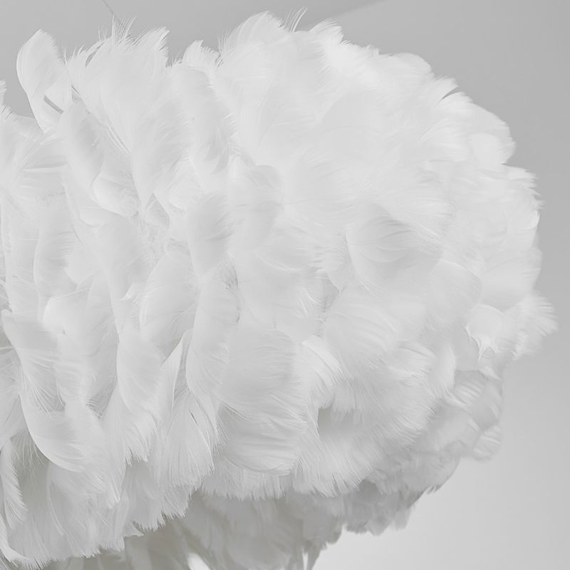 Moderne stijl veer kroonluchter hanglampje slaapkamer woonkamer plafond hangend licht