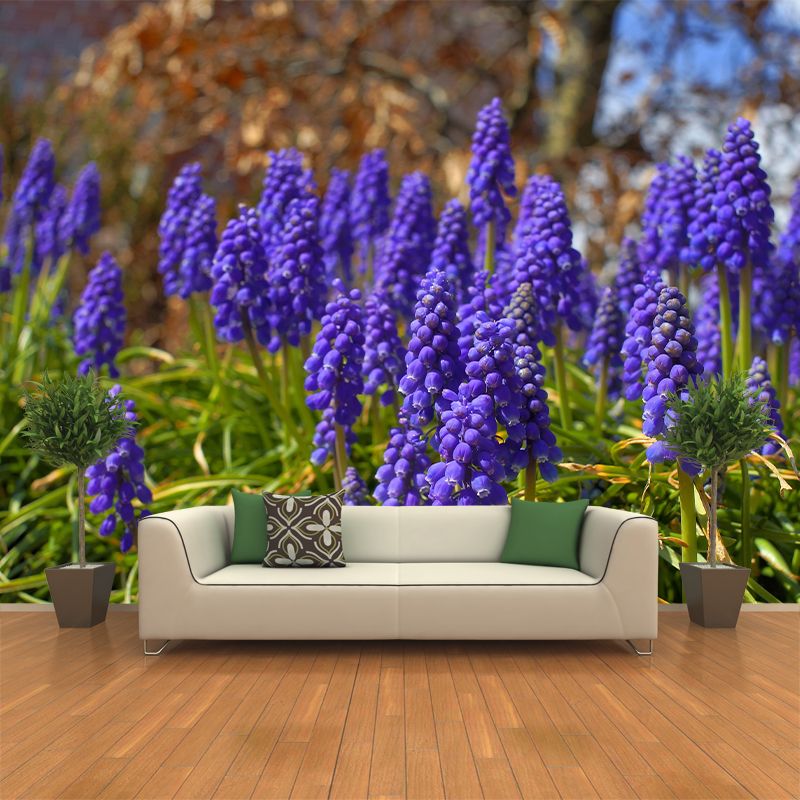 Hyacinth Modern Mural Decal Stain Resistant Wall Covering for Bedroom Bathroom