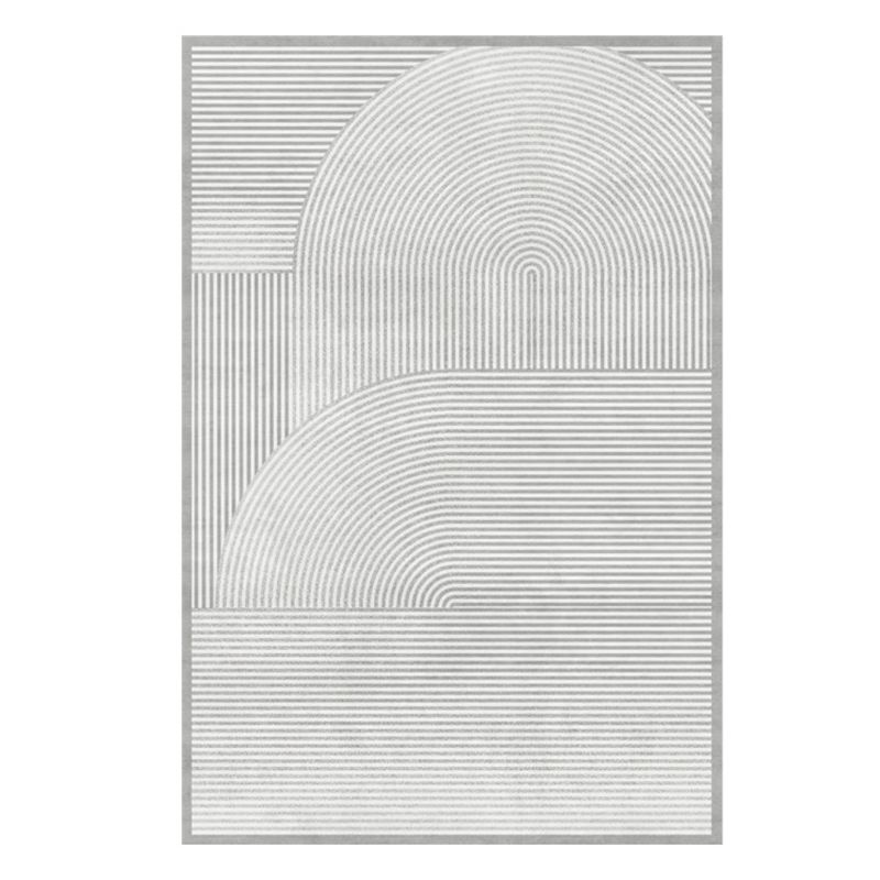 Orange Modern Area Carpet Polyester Graphic Carpet Washable Carpet for Home Decor