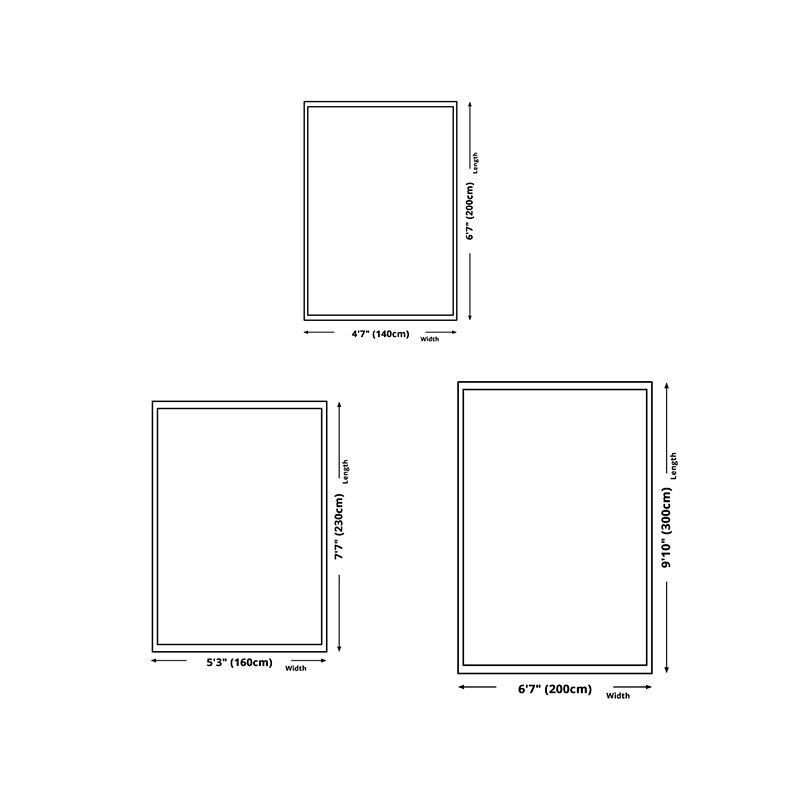 Black Modern Rug Polyester Abstract Geometry Rug Washable Rug for Drawing Room