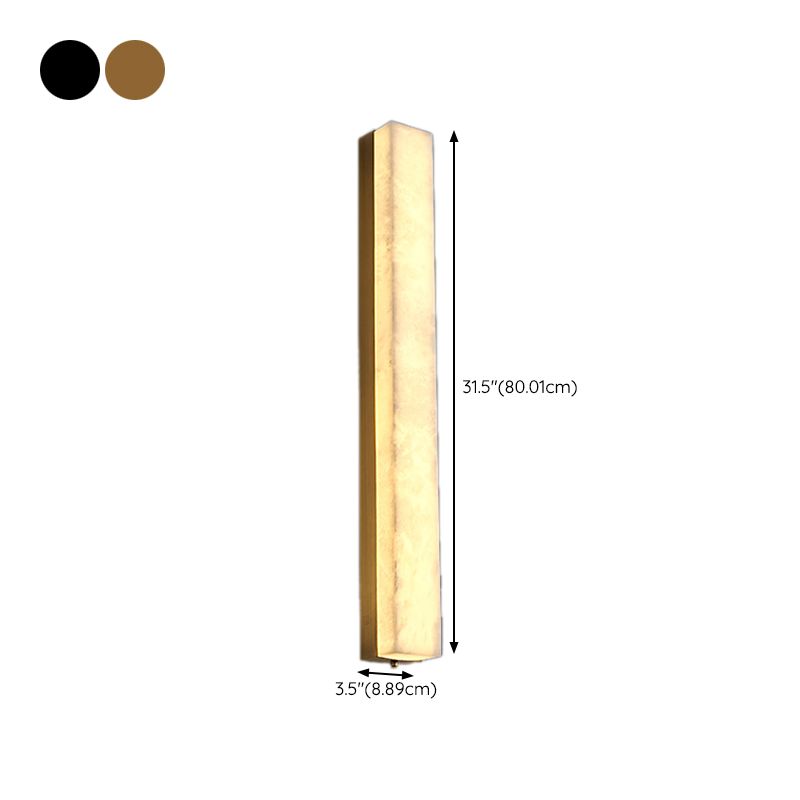 Modernism Wall Sconce Marble Shade Wall Light Fixture for Living Room