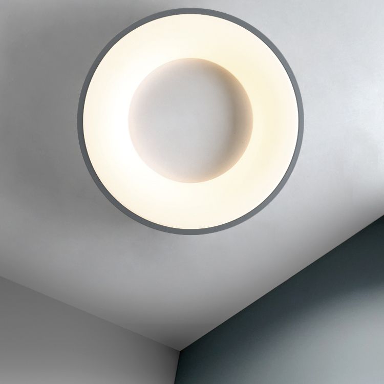 Modern Round LED Ceiling Light Acrylic Shade Flush Mount Light for Living Room