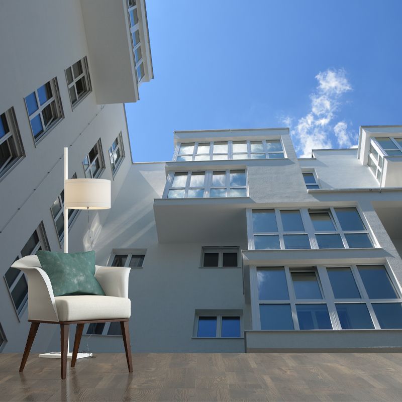 Urban Building Wall Covering for Meeting Room Office Wall Decor, Waterproofing