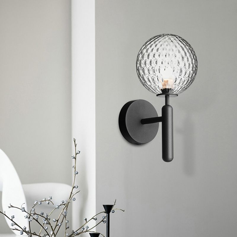 Lampe murale du globe noir