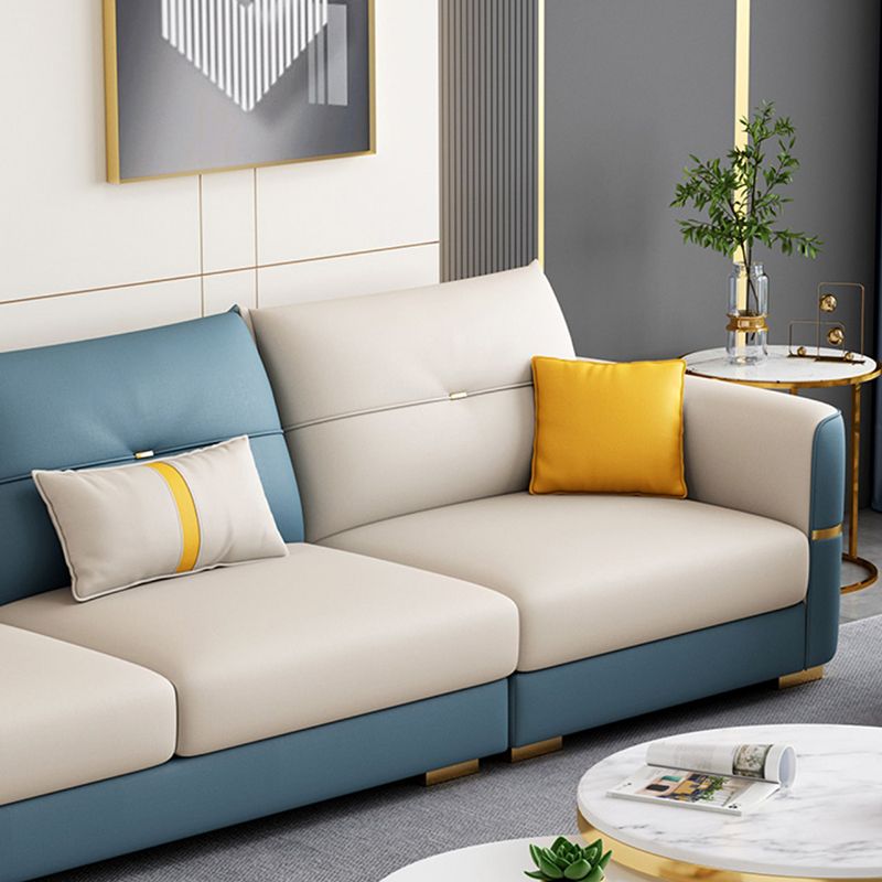 Sqaure Arm Tufted Back Sectional Luxurious 4-seat Sectional Sofa