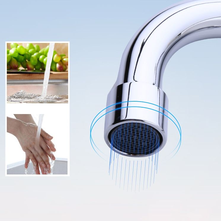 Modern Style Copper Kitchen Faucet Lever Handle Gooseneck Kitchen Faucet