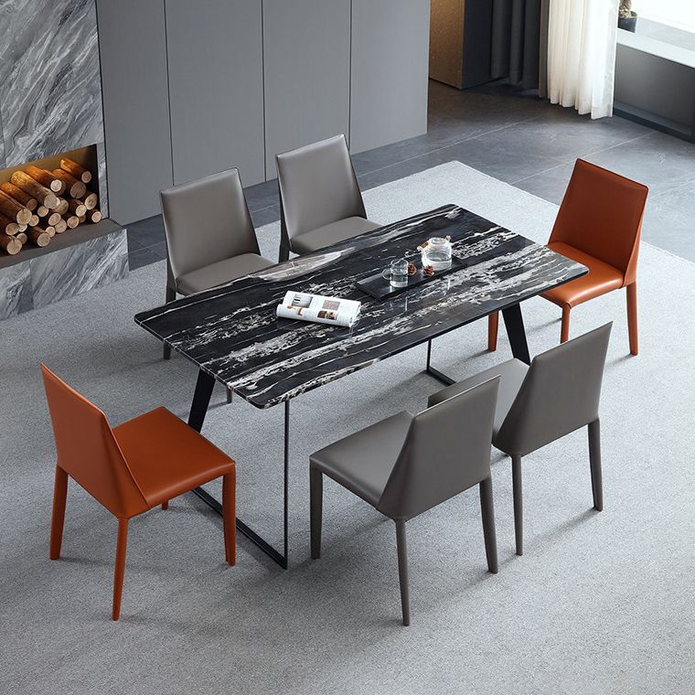 Cuisine contemporaine en métal dinant la chaise latérale solide arrière dinant la chaise latérale