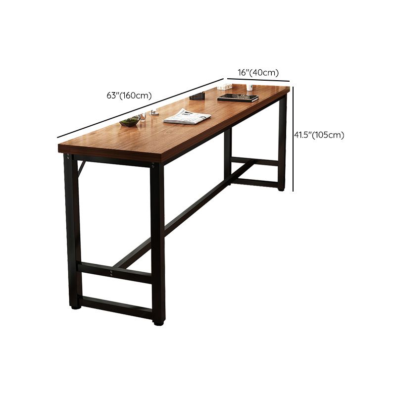 Manufactured Wood Bar Table Modern Metal Frame Pub Table for Small Places