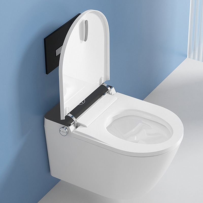 Wall Mount All-In-One Toilet Bowl Contemporary Flush Toilet for Washroom