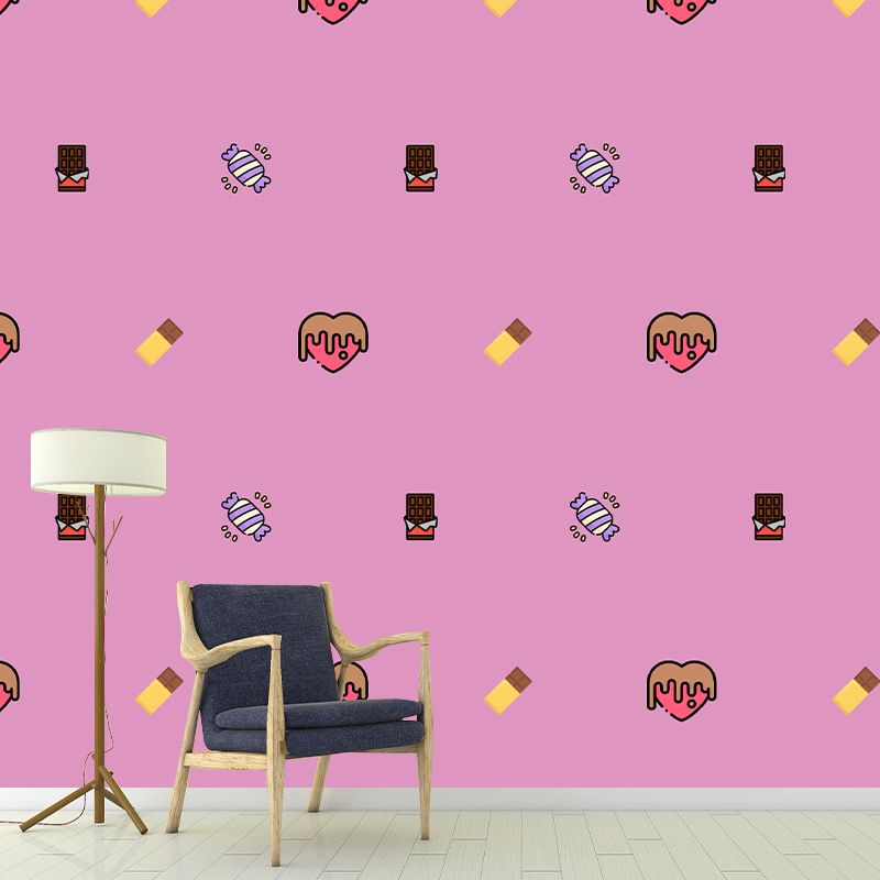 Illustration Mural Wallpaper Food Pattern Environment Friendly Sitting Room Wall Mural