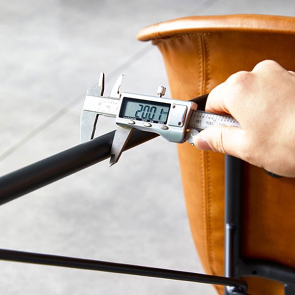 Contemporary Metal Dining Chairs Upholstered Linen Fabric Dining Chair for Restaurant