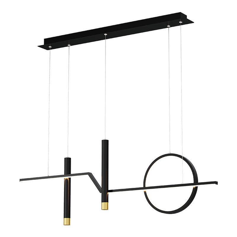 Linear Island Lighting Fixtures Contemporary Metal Pendant Lights For Kitchen Island