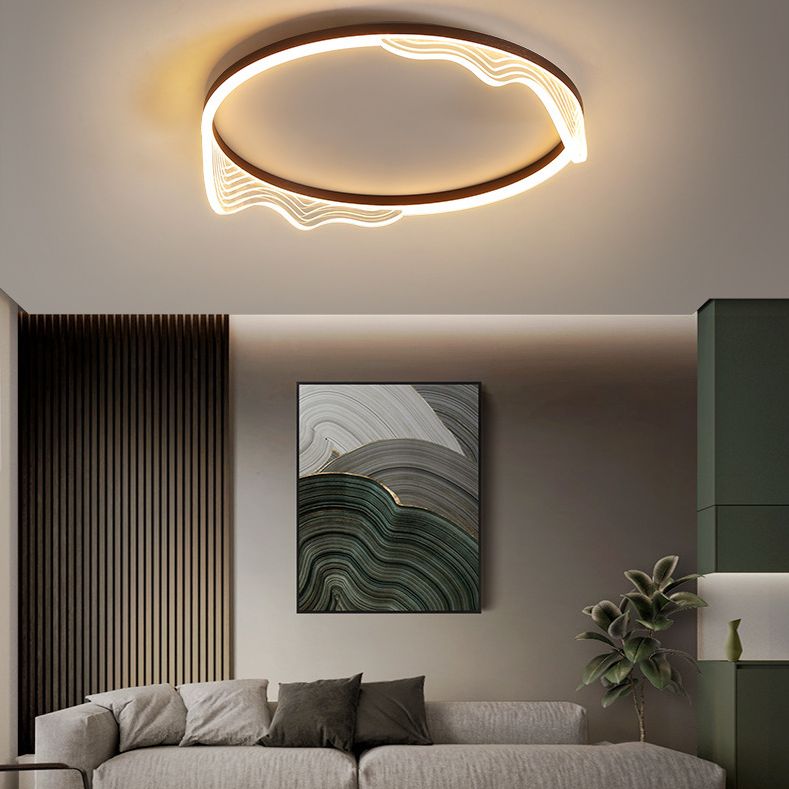 Runde LED-Deckenleuchten für die Oberflächenmontage, Acryl, kreative Unterputzleuchte für Schlafzimmer