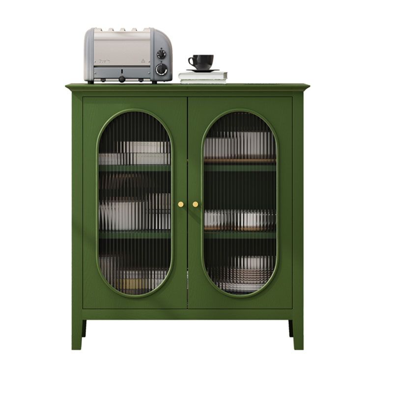 Glam Style Buffet Stand Solid Wood Buffet Sideboard with 2 Doors , 33.46"W