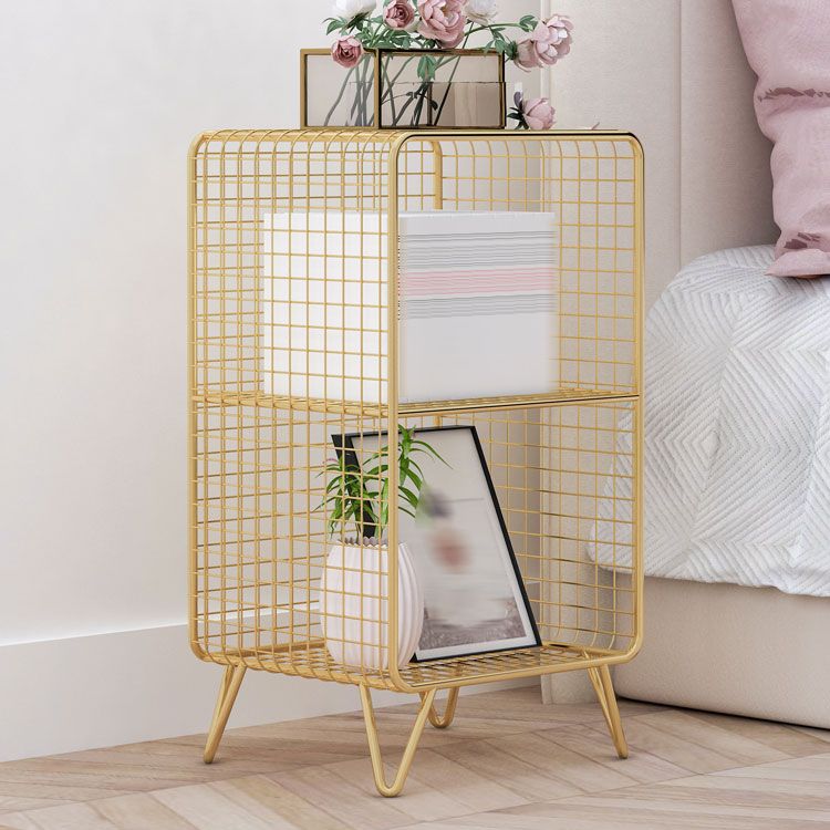 Moderner Metal -Bücherregal mit Metal -Bücherregal für Zuhause und Büro geschlossen