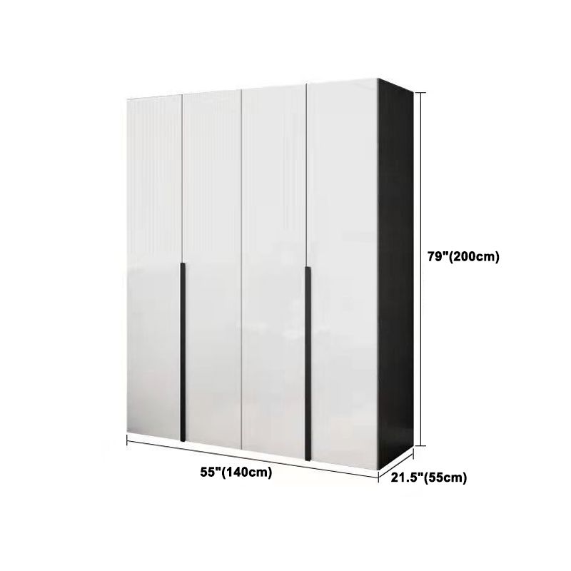 Modern Storage Cabinet Engineered Wood Wardrobe Armoire for Bedroom