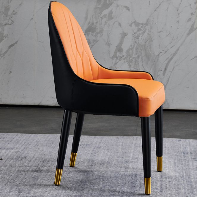 Solid Wood Modern Home Dining Chair Matte Finish Parsons Side Chair