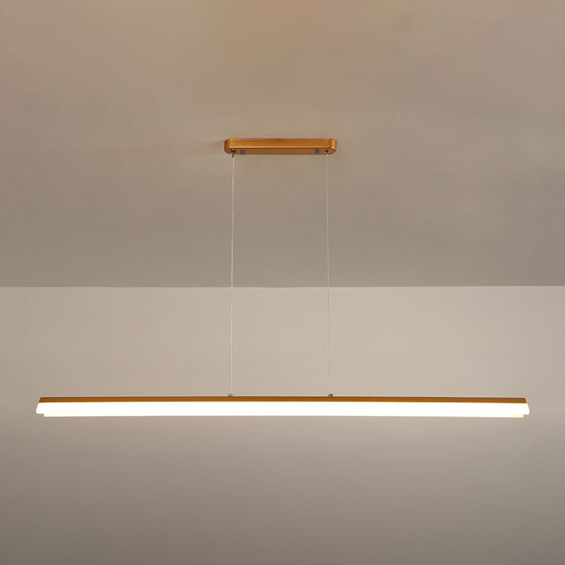 Lineair eiland hanglamp modern metalen metalen licht hanglampje