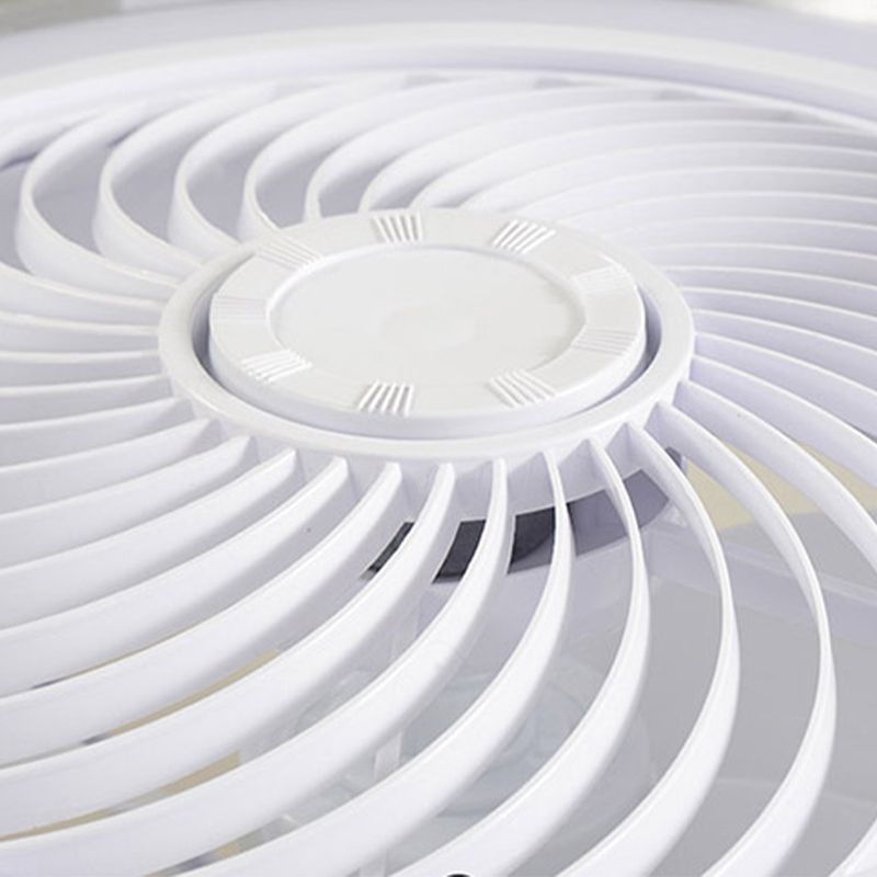 Drum Metallic LED Affermazione del ventilatore a soffitto Funzione semi -filo moderna Light per sala da pranzo