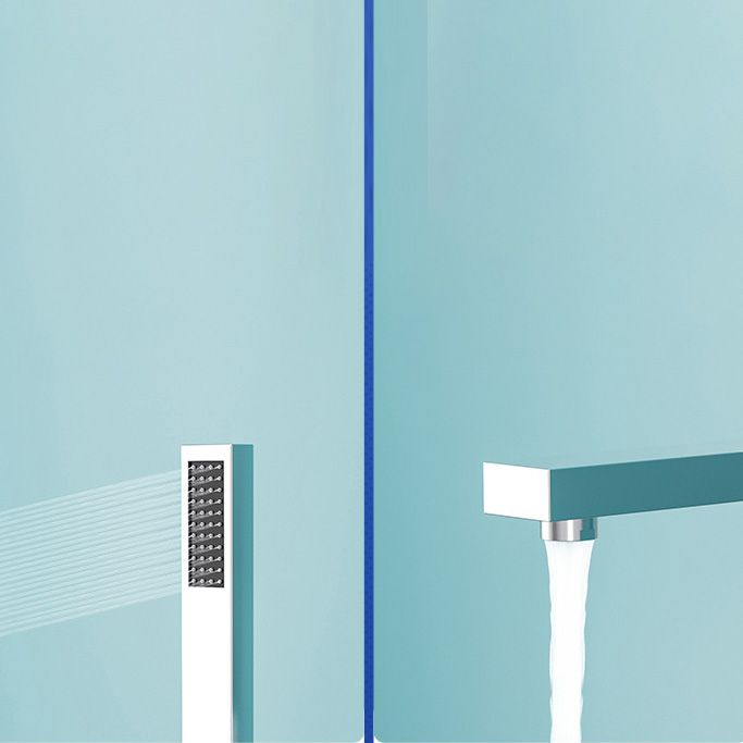 Modern Freestanding Bathtub Faucet Copper Floor Mount Freestanding Bathtub Faucet